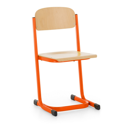 Školská stolička Denis - veľ. 4, oranžová