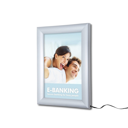 Svetelný LED klaprám A4, hliník