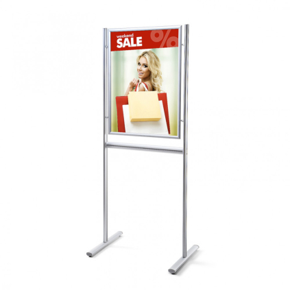 Infoboard s kliprámom A1, strieborná