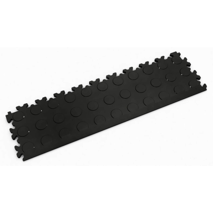 Nájazd k dlažbe Fortelock Industry, vzor mince, čierna