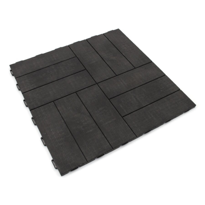 Plastová dlažba Linea Marte 56,3 x 56,3 x 1,3 cm, tmavo hnedá