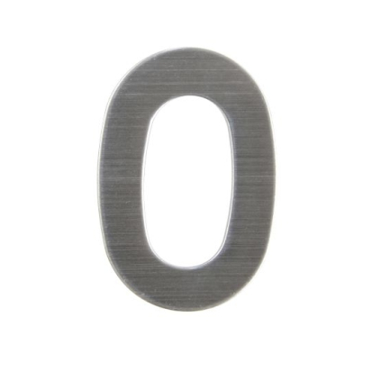Domové číslo "0", RN.75L, nerez