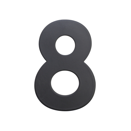 Domové číslo "8", RN.75L, čierna