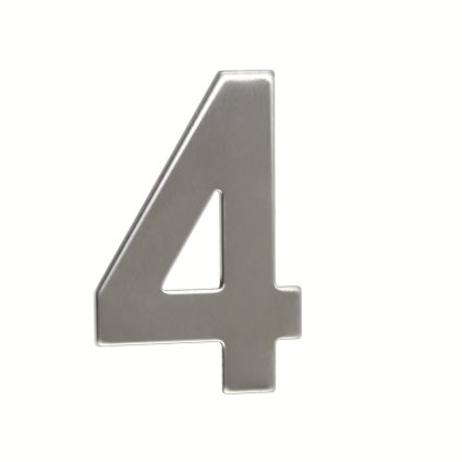 Domové číslo "4", RN.95L, nerez