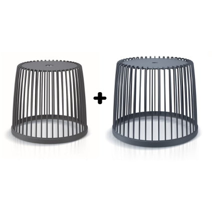 Set 2 univerzálnych košov, 35 + 50 l, antracit