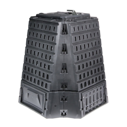Kompostér, 900 l, čierna
