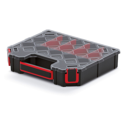 Organizér 28,4 × 24,3 × 6 cm, prepážky, čierna