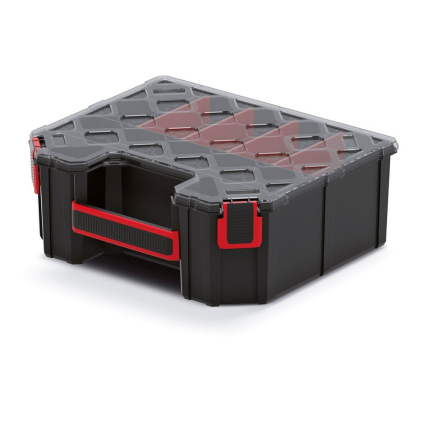 Kufríkový organizér 28,4 × 24,3 × 10,5 cm II, prepážky, čierna