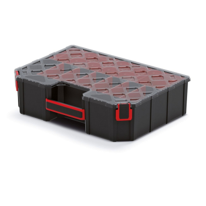 Kufríkový organizér 39 × 28,4 × 10,5 cm, kombinácia, čierna