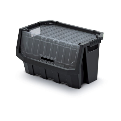 Úložný box uzatvárateľný 39,6 × 38 × 28,2 cm, čierna