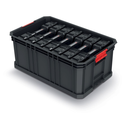 Prepravný box C, 52 × 32,9 × 21 cm, 7 organizérov, čierna