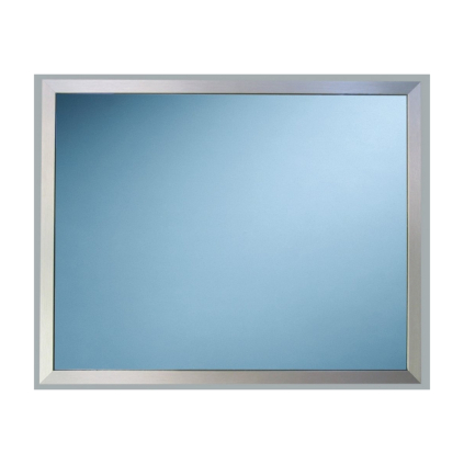 Zrkadlo v kovovom ráme (mat), 60 × 50 cm, strieborná