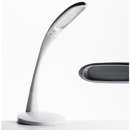 Stolná LED lampa Soleto, biela