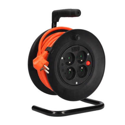 Predlžovací kábel na bubne 4Z - 15 m, oranžová