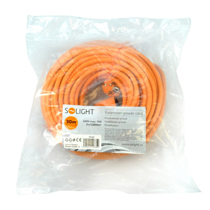 Predlžovací kábel spojka 1Z - 30 m, oranžová