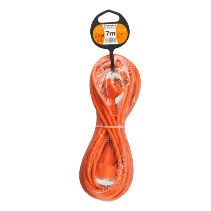 Predlžovací kábel spojka 1Z - 7 m, oranžová
