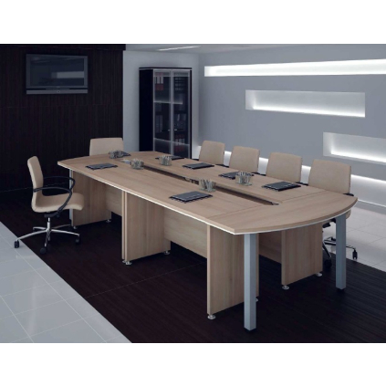 Konferenčný stôl TopOffice 370 x 140 cm, agát svetlý