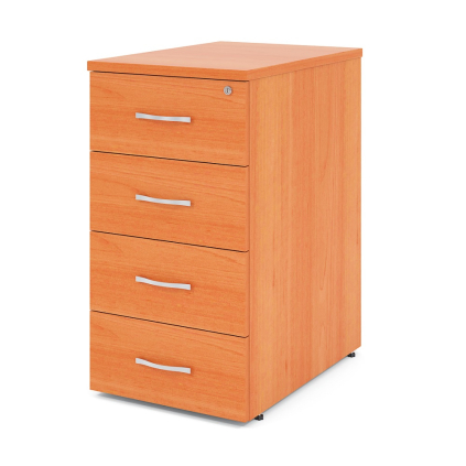 Kontajner Impress 4-zásuvkový - k stolu Impress (76 cm), hruška