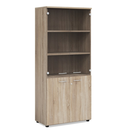 Vysoká skriňa Praktik 80 x 40 x 182,1 cm, dub sonoma