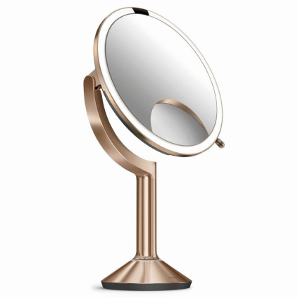 Zrkadlo Simplehuman so senzorom TRIO s dotykovým ovládaním, rose gold