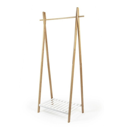 Stojan na šaty Compactor Bamboo Stender, prírodné drevo