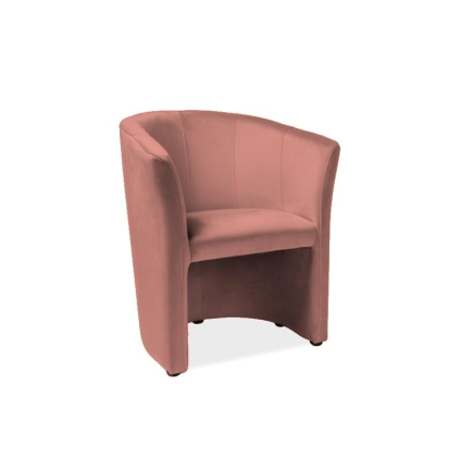 Sedacia súprava Cuba Velvet, kreslo, ružová