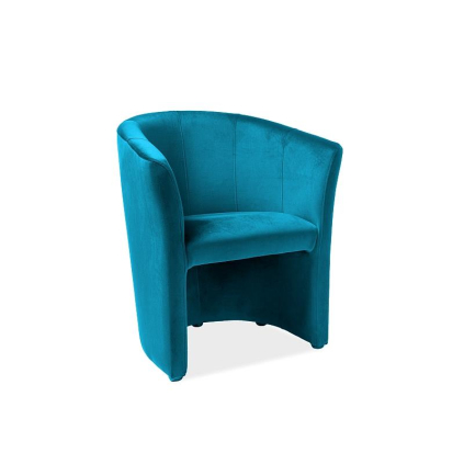 Sedacia súprava Cuba Velvet, kreslo, tyrkysová