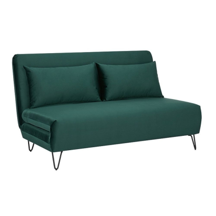 Sedacia súprava Zenia Velvet, zelená / čierna