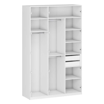 Korpus skrine Unity - 150 cm, šatníková, biela