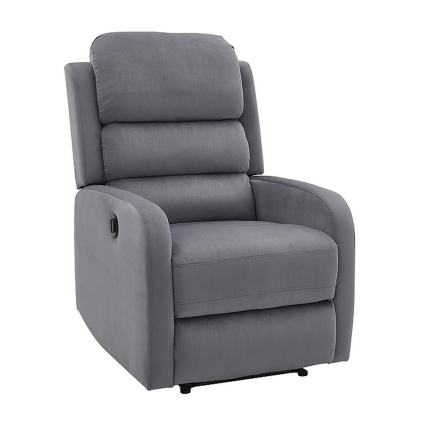 Polohovacie kreslo Mauri Velvet, sivá