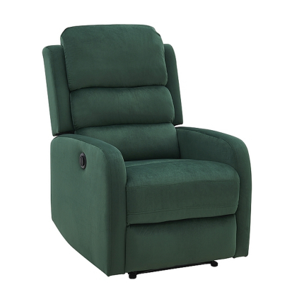 Polohovacie kreslo Mauri Velvet, zelená