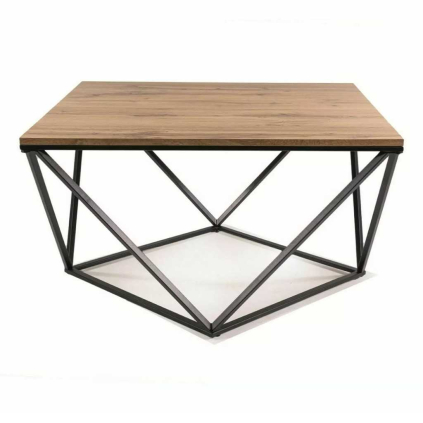 Konferenčný stolík Silver A IV, dub artisan / čierna