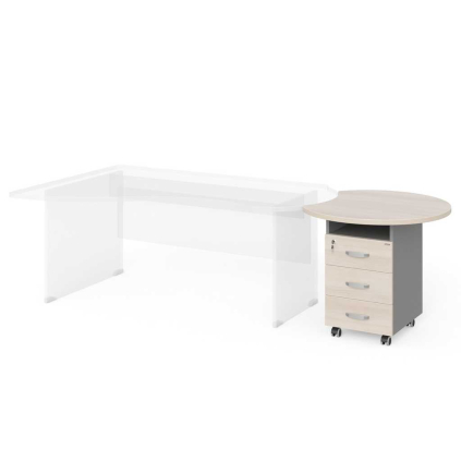 Kontajner Manager 86 x 77 cm, agát svetlý / sivá