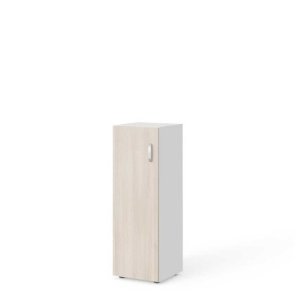Stredná skriňa Manager 39,9 x 42,2 x 119,5 cm, ľavá, agát svetlý / biela