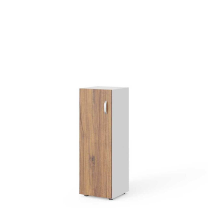 Stredná skriňa Manager 39,9 x 42,2 x 119,5 cm, ľavá, orech warmia / biela