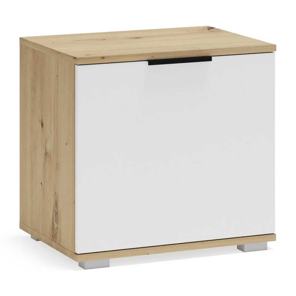 Halmar Botník Walker 50 cm, dub artisan / biela