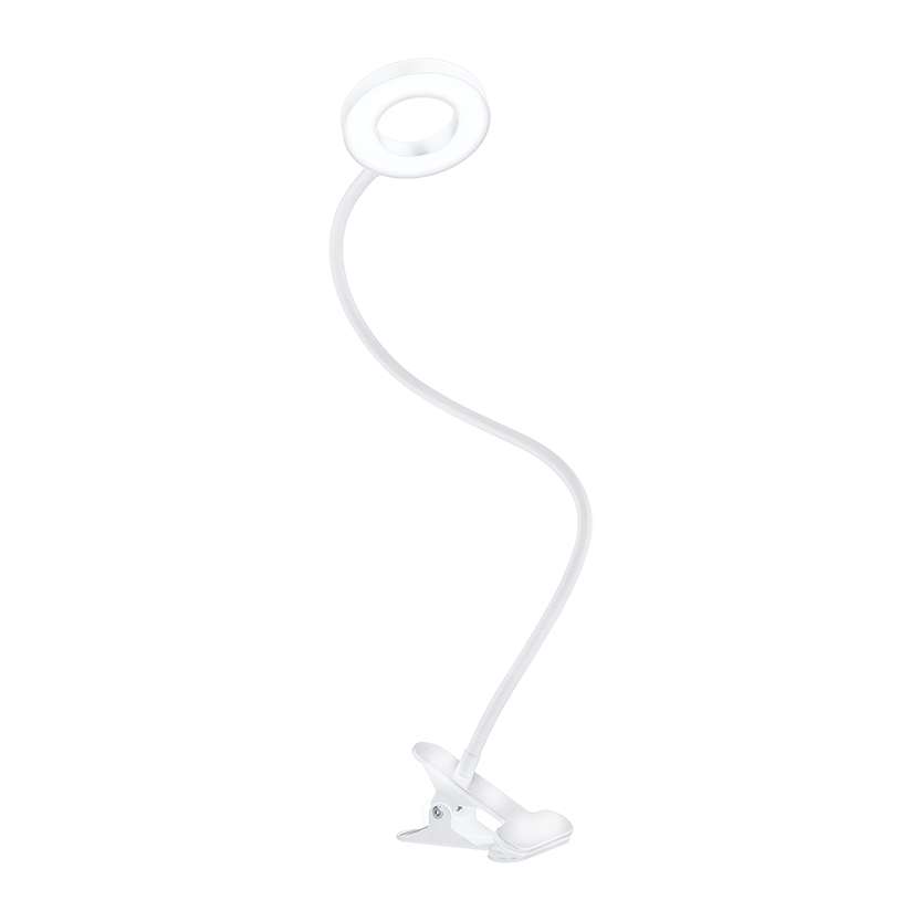 Solight LED stolná lampička WO66 s klipom, biela