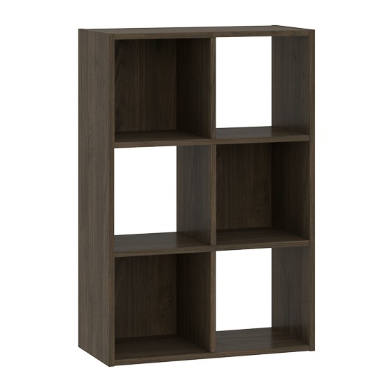Rauman Regál Sinde 2x3, tmavý orech