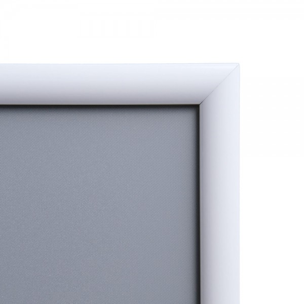 Jansen Display Klaprám A0, ostrý roh, profil 25 mm, biela