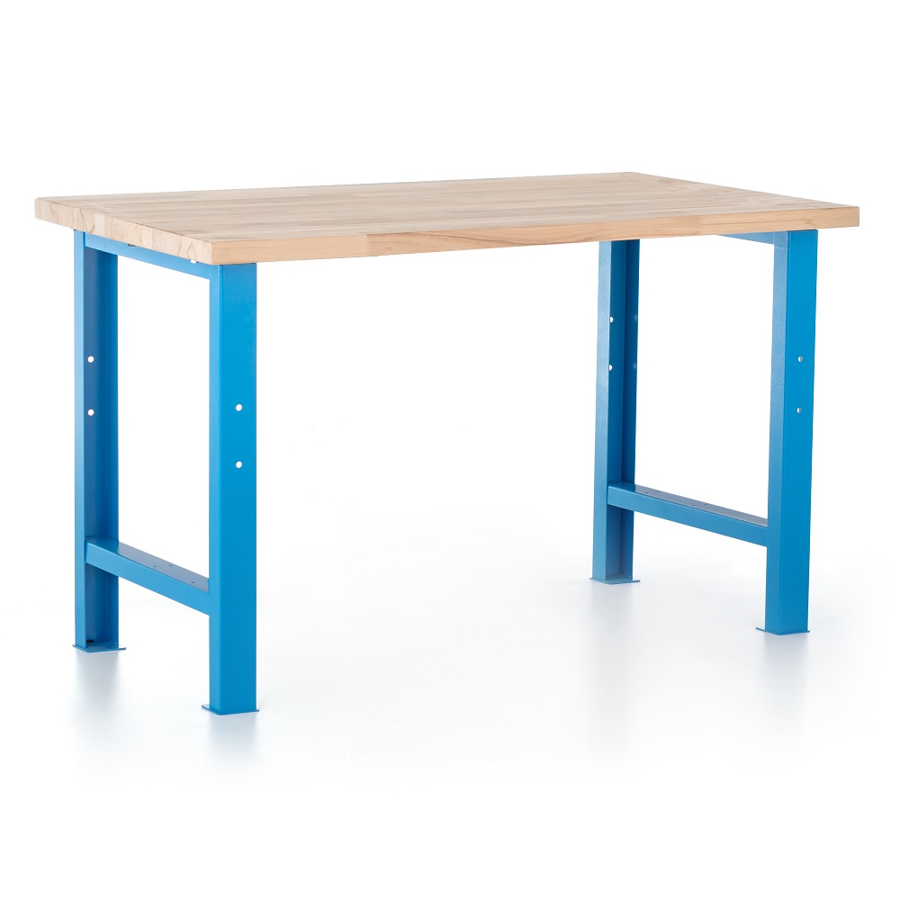 Dřevotrust Dielenský stôl Basic 120 x 80 cm, modrá
