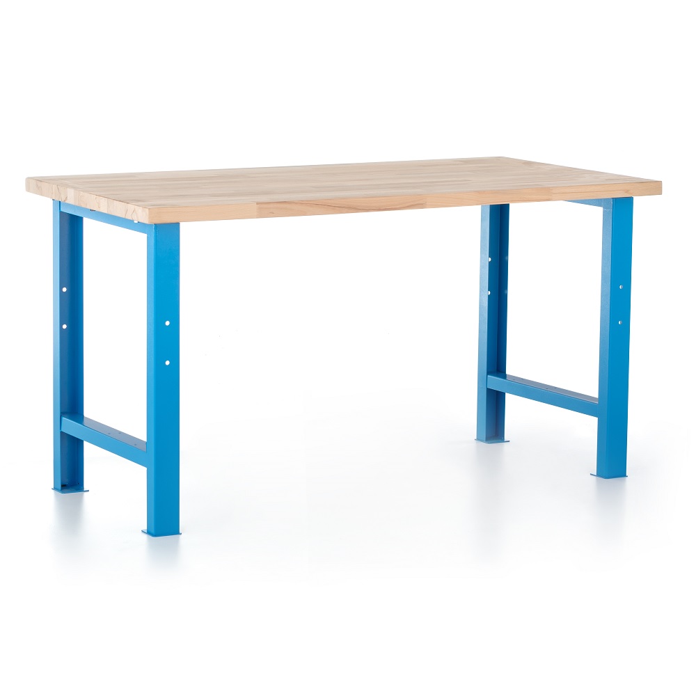 Dřevotrust Dielenský stôl Basic 150 x 80 cm, modrá