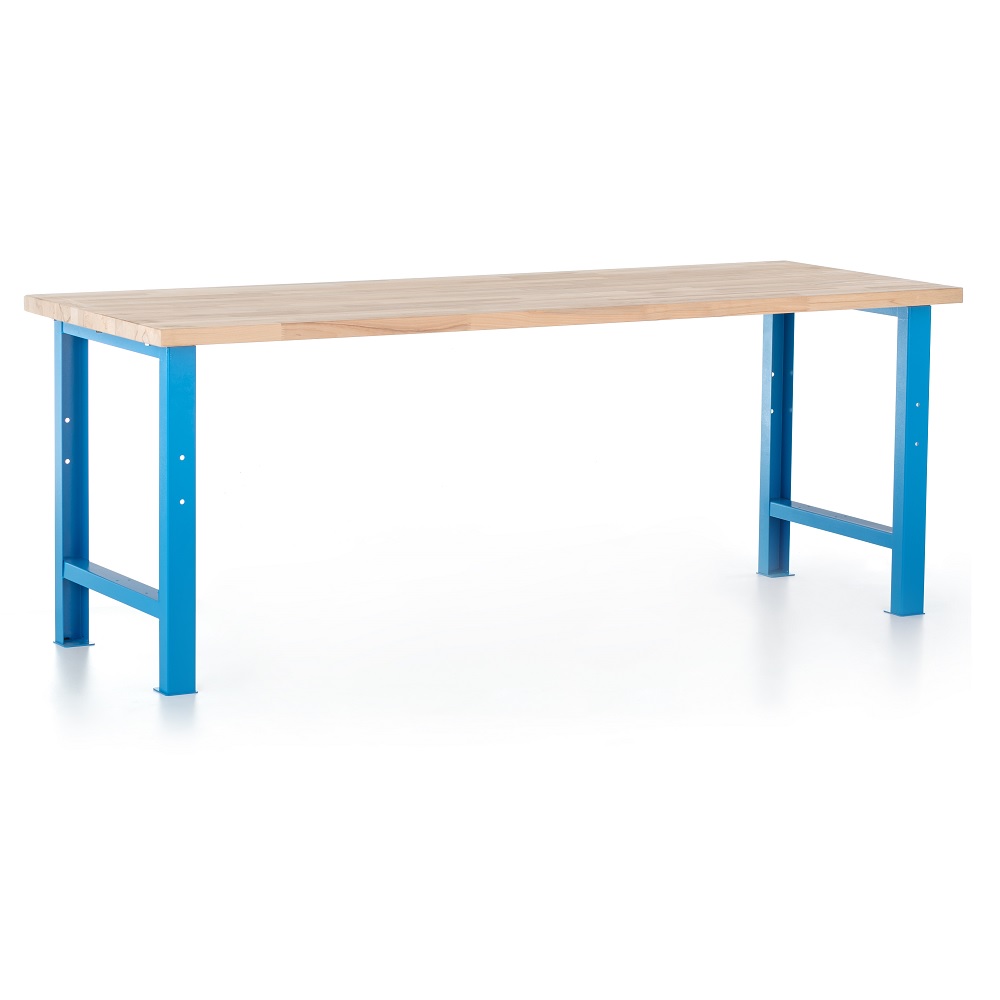 Dřevotrust Dielenský stôl Basic 220 x 80 cm, modrá