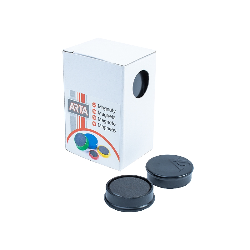 Ave Tech Sada magnetov 25 mm, 10 ks, čierna