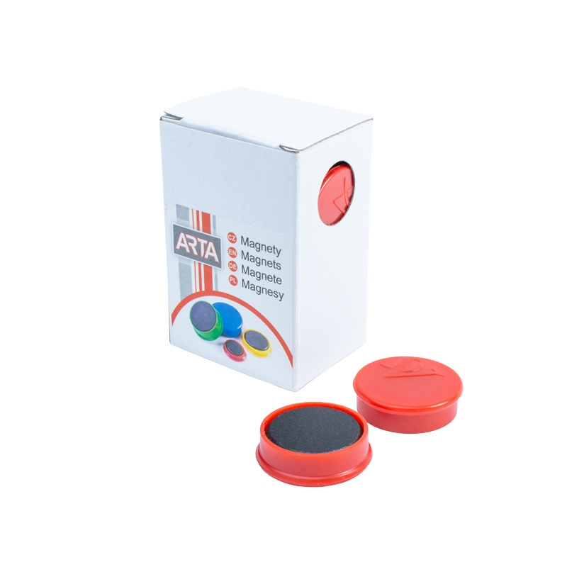 Ave Tech Sada magnetov 25 mm, 10 ks, červená