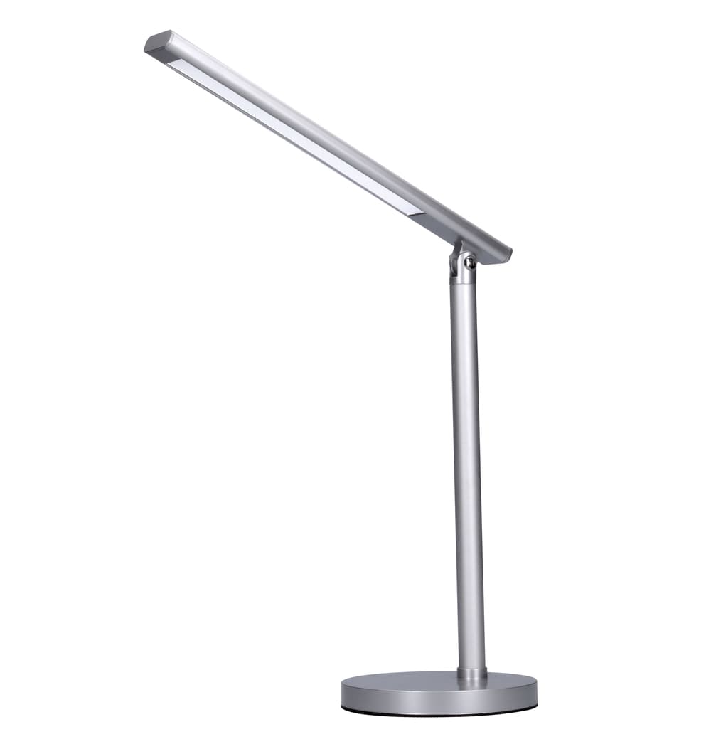 Solight LED stolná lampička, 7W, stmievateľná, zmena chromatičnosti, strieborná farba WO53-S