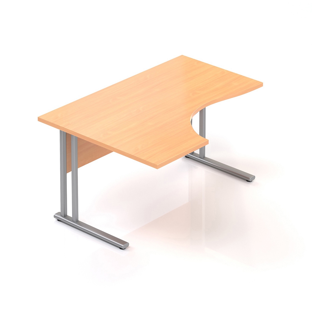 Lenza Ergonomický stôl Visio 140 x 100 cm, ľavý, buk