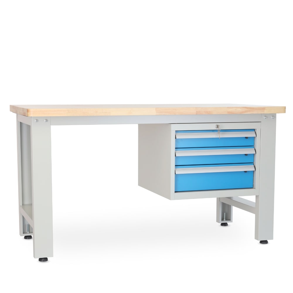 Rauman Dielenský stôl Solid OAK-03, 150 cm, závesný box, dub