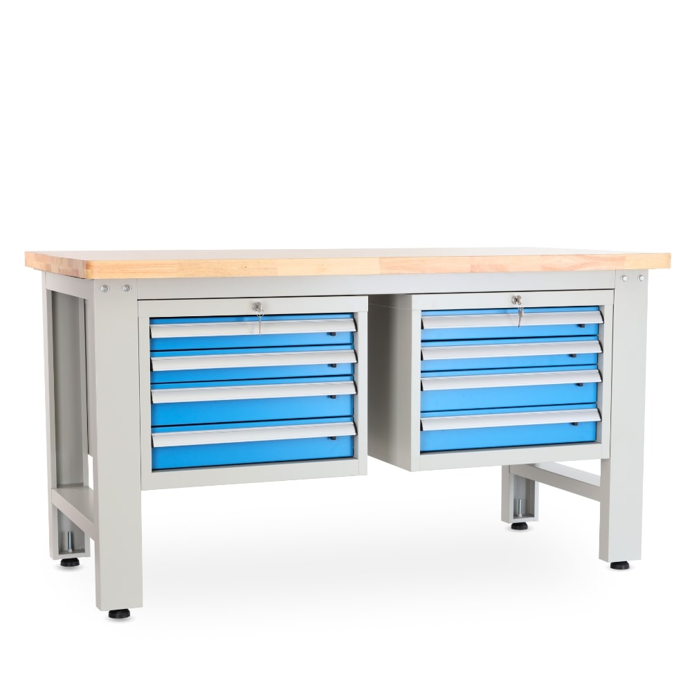 Rauman Dielenský stôl Solid OAK-44, 150 cm, 2 závesné boxy, dub