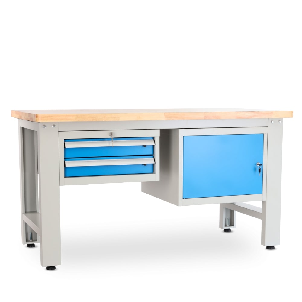 Rauman Dielenský stôl Solid OAK-21, 150 cm, 2 závesné boxy, dub