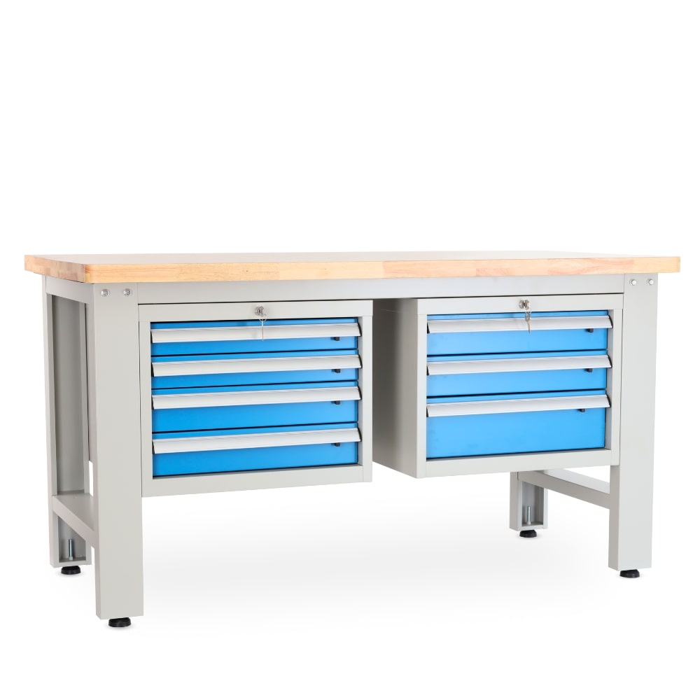 Rauman Dielenský stôl Solid OAK-43, 150 cm, 2 závesné boxy, dub